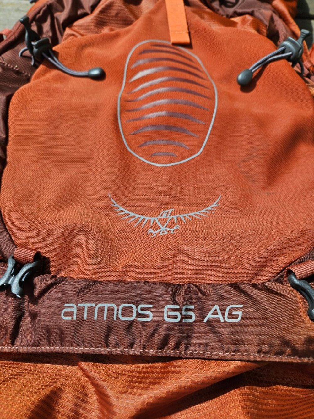 Osprey Atmos 65 AG Backpacking Hiking Backpack Camping pack orange small - Picture 2 of 11